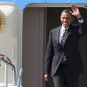 Obama arrives for Oct. 24 visit