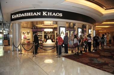 The soft opening of Kardashian Khaos at the Mirage on Nov. 1,&nbsp;2011.

