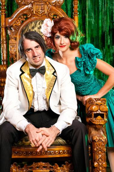 The Gazillionaire and Penny Pibbets from “Absinthe” at Caesars Palace.