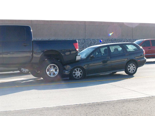 Two car accidents on the 215 beltway headed Westbound between Eastern and Windmill slowed traffic during morning rush hour.
