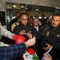 Juan Manuel Marquez Arrives at MGM