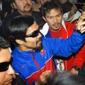 Manny Pacquiao Arrives at MGM