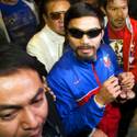 Manny Pacquiao Arrives at MGM