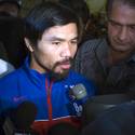 Manny Pacquiao Arrives at MGM