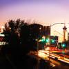 A view of Las Vegas at sunset near the Cashman Center.