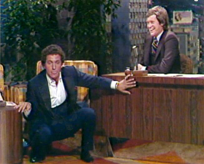 Bob Anderson on "The Tonight Show" with guest host David Letterman.