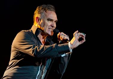 Morrissey performs in the Chelsea at the Cosmopolitan on November 25, 2011.