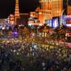 Runners head northbound on the Las Vegas Strip during the Zappos.com Rock 'n' Roll Las Vegas Marathon on Sunday, Dec. 4, 2011. The marathon and half-marathon attracted 44,000 official entrants from all 50 states and 54 countries, organizers said.