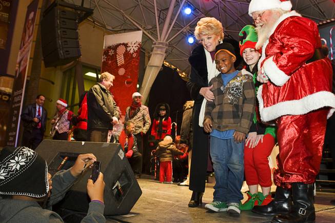 Christmas Tree lighting at the Fremont Street Experience