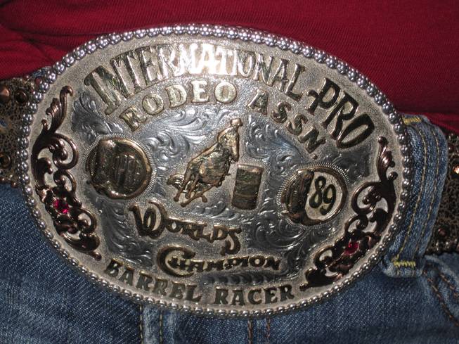 Connie Cooper's 1989 International Professional Rodeo Association buckle.