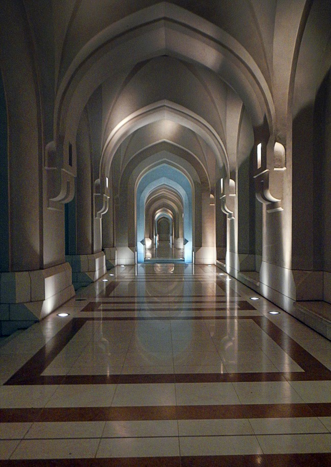 In Oman, the entrance of the Royal Palace in old Muscat. December  2011.