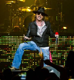 Guns 'n' Roses at the Joint in the Hard Rock Hotel on Dec. 30, 2011.