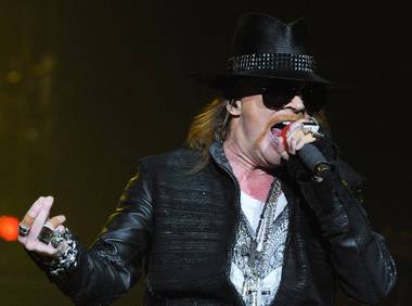 Guns ‘n’ Roses at the Joint in the Hard Rock Hotel on Dec. 30, 2011.