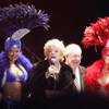 Mayor Carolyn Goodman and her husband, Oscar Goodman, count down to the new year during TributePalooza at the Fremont Street Experience in downtown Las Vegas on New Year's Eve Saturday, Dec. 31, 2011.