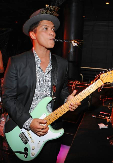 Bruno Mars at the Bank in the Bellagio on Dec. ...