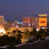 A view of casinos on the Las Vegas Strip. 