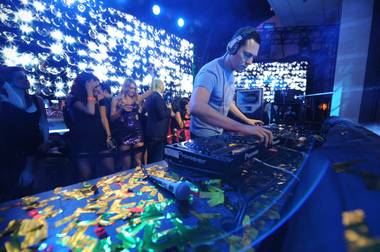 DJ Tiesto at XS on Jan. 7,&nbsp;2012.