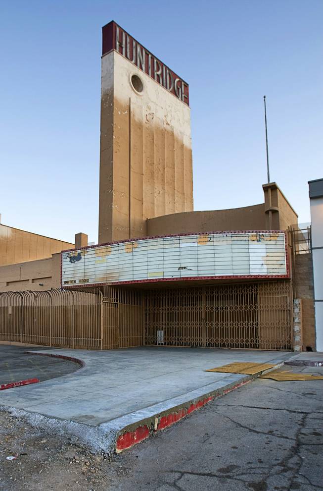 An exterior view of the Huntridge Theater on the southeast corner of East Charleston Boulevard and Maryland Parkway Monday, Jan. 16, 2012. Designed by architect S. Charles Lee, the theatre opened on October 10, 1944. It  has been closed since January 1, 2002.