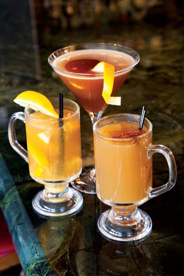 Warm up with one of these three libations available at the Desert Shores eatery.