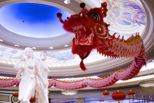 Vegas casinos decorate for Chinese New Year