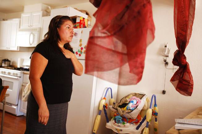 Belem Ortega inside her home in Las Vegas on Jan. 24, 2012.