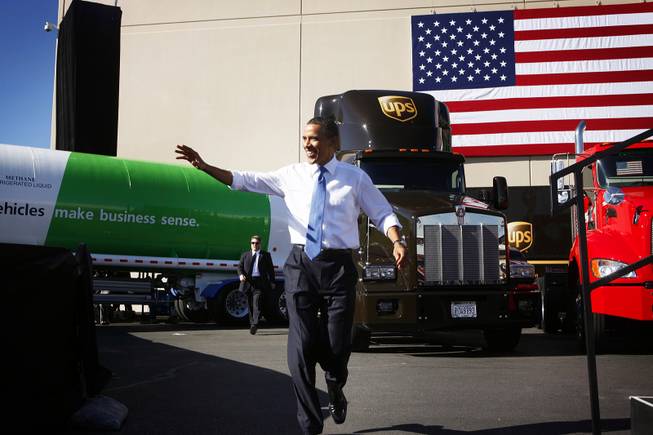 President Obama at UPS in Vegas