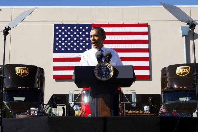 President Obama at UPS in Vegas