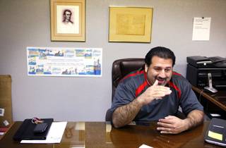 Andres Ramirez, the state director for Nuestro Rio, inside his office in Las Vegas on Friday, Jan. 27, 2012.