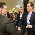 Rick Santorum visits Manhattan Pizza