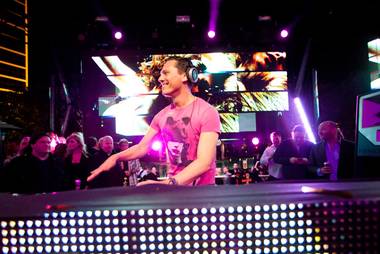 Tiesto at XS on Saturday, Feb. 4,&nbsp;2012.