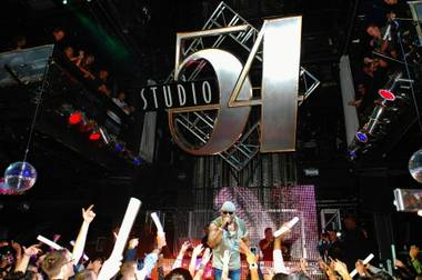 LL Cool J hosts the final Studio 54 party at MGM Grand on Saturday, Feb. 4, 2012.