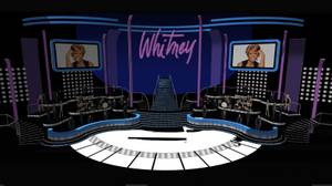 One of two set designs created by Andy Walmsley for a Whitney Houston residency that never happened.