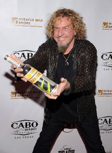 Sammy Hagar launches Sammy’s Beach Bar Rum at his Cabo Wabo Cantina in Planet Hollywood’s Miracle Mile Shops on Friday, Feb. 17, 2012. Chef Emeril Lagasse was among the guests.