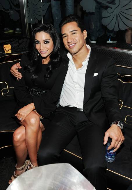 Courtney Mazza and Mario Lopez at the Sports Illustrated Overtime ...
