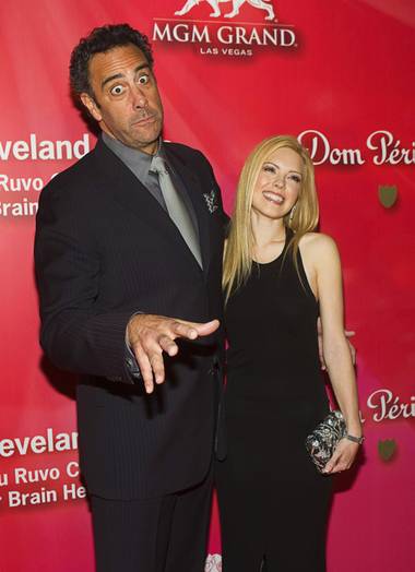 Brad Garrett and Isabella Quella arrive for the 16th annual Keep Memory Alive “Power of Love Gala” and 70th birthday celebration for Muhammad Ali at MGM Grand Garden Arena on Saturday, Feb. 18, 2012. 