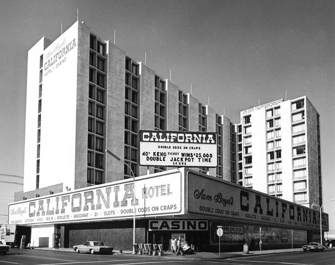 The California Hotel and Casino in 1977 shortly after it opened.