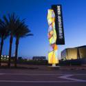Symphony Park Sign at Night