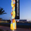 Symphony Park Sign at Night