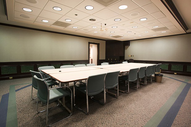 The city manager's conference room is shown at the old city hall building March. 6, 2012. The building is now the headquarters of Zappos.