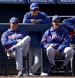 Greg Maddux Helps His Brother at Texas Rangers Spring Training