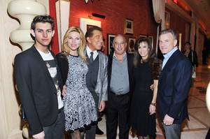 Nick Hissom, Andrea Wynn, Steve Wynn, Sir Philip Green, Sheryl Goldstein and Rob Goldstein at the TopShop/TopMan celebration at Sinatra in the Encore on Wednesday, March 7, 2012.
