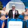 Oscar Goodman kicks off the 2012 pool season at Wet Republic at MGM Grand on Friday, March 9, 2012.