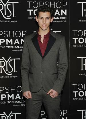 Nick Hissom arrives at the TopShop/TopMan Las Vegas party at Tryst in the Wynn on Thursday, March 8, 2012.