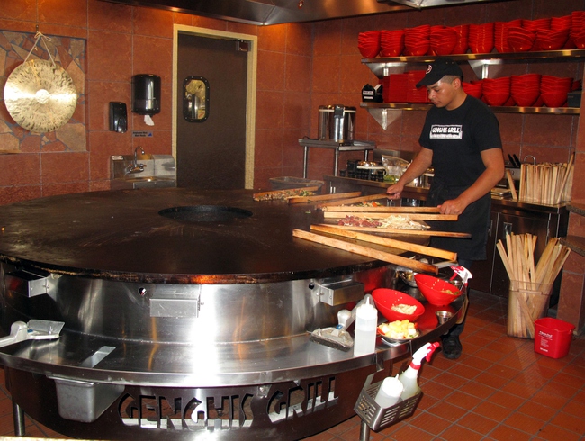 Mongolian stir-fry chain Genghis Grill opened its first valley location in Henderson at 550 North Stephanie St. between Warm Springs Road and Sunset Road.