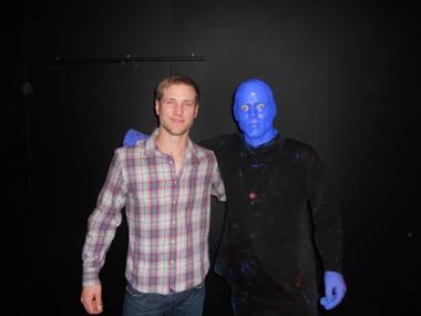 Jake Pavelka at Blue Man Group in the Venetian on Wednesday, March 14, 2012.