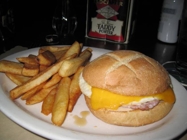 Crown and Anchor breakfast sandwich.