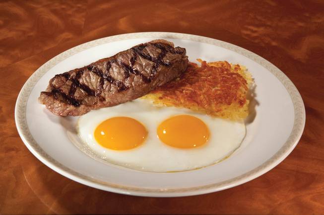South Point steak and eggs late night special, March 16, 2012.