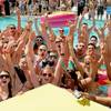 It wasn't too cold for revelers to get in the Palms pool to celebrate spring break for MTV's cameras in Las Vegas on Tuesday, March 20, 2012. 