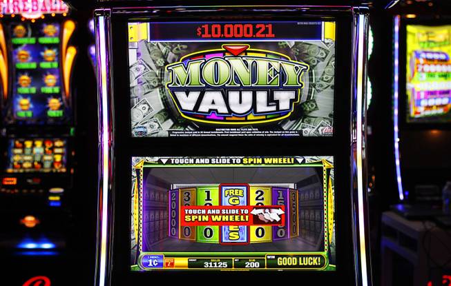 A view of the Money Vault slot machine at Bally Technologies Thursday, March 29, 2012. 