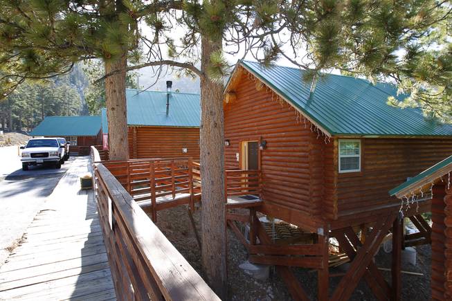 Mount Charleston Scenics Rental Cabins Are Shown In Kyle Canyon